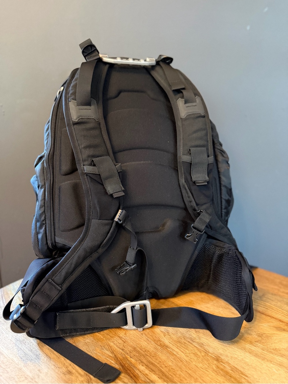 Oakley Black Tactical Backpack with Silver Hardware - Picture 3 of 14